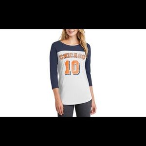Chicago Raglan Baseball Tee by Lady 12 - Go Bears!